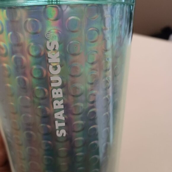 NWT Starbucks 24oz Green Cold Cup Tumbler Acrylic Reusable Drinkware New - Picture 2 of 8